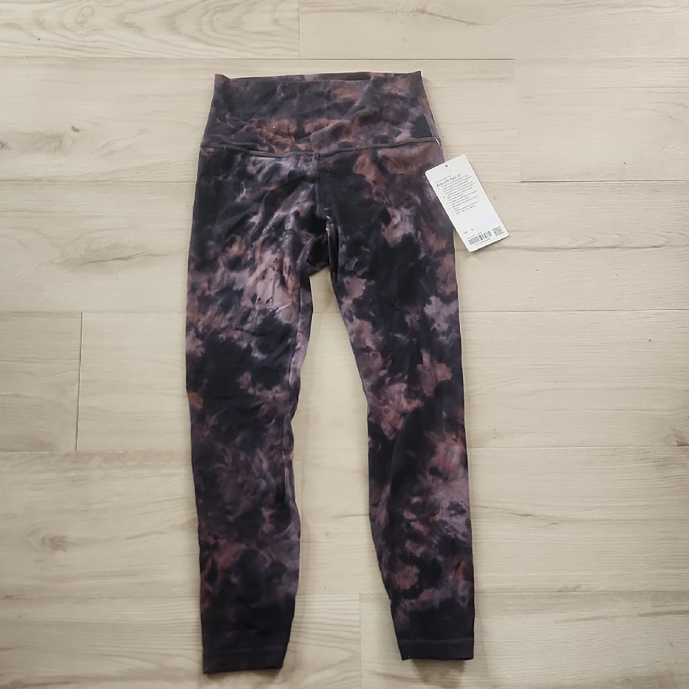 Lululemon Athletica Tie-Dye Leggings - Black and Brown
